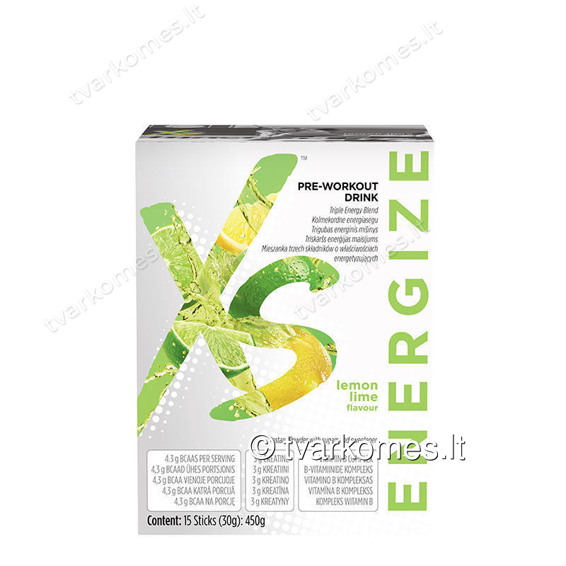 Citrinių ir žaliųjų citrinų skonio gėrimas prieš treniruotę XS™ (121602) Citrinių ir žaliųjų citrinų skonio gėrimas prieš treniruotę XS™ (121602)
