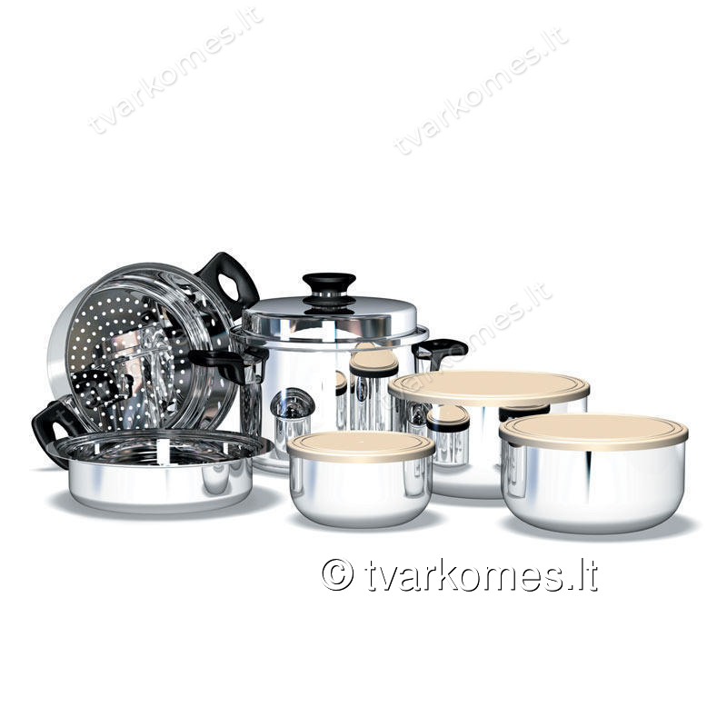 iCook™ Pagrindinis indų komplektas (10 dalių) (101095) iCook™ Pagrindinis indų komplektas (10 dalių) (101095)
