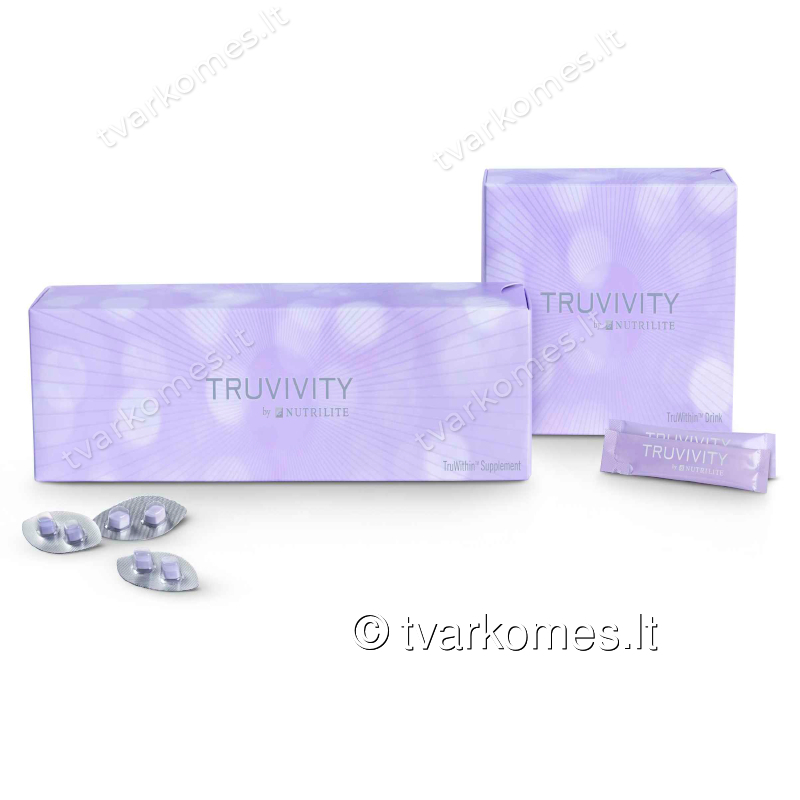 Rinkinys (Grožio gėrimas ir papildas) TRUVIVITY BY NUTRILITE™ TruWithin™ (296820) Rinkinys (Grožio gėrimas ir papildas) TRUVIVITY BY NUTRILITE™ TruWithin™ (296820)