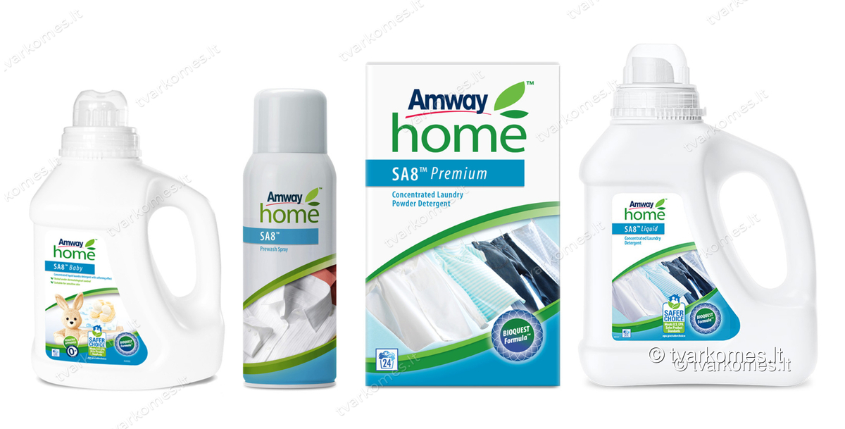 AMWAY HOME skalbimo priemonės